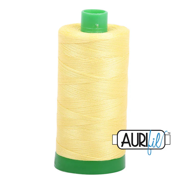 Aurifil cotton thread 40 Lemon 2115