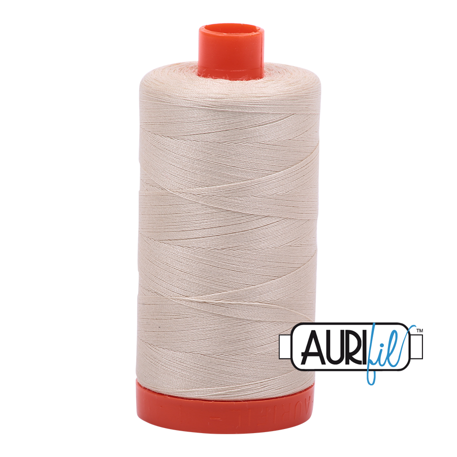 Aurifil cotton thread 50wt 2310 light beige