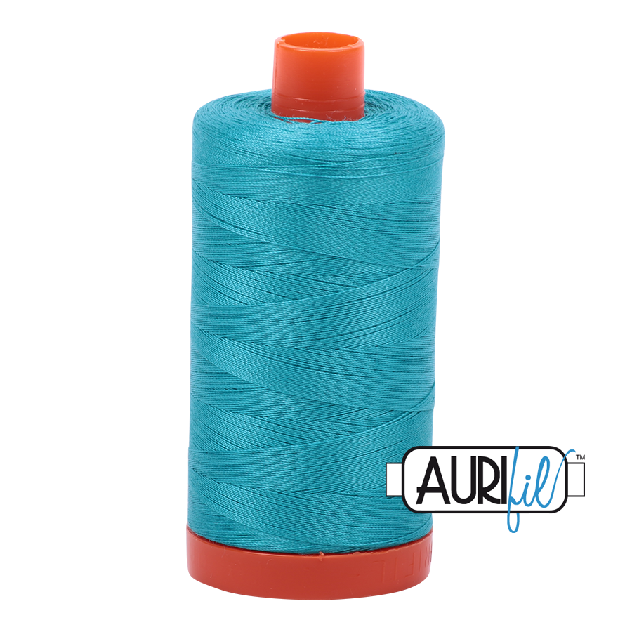 Aurifil cotton thread 50WT 2810 turquiose teal