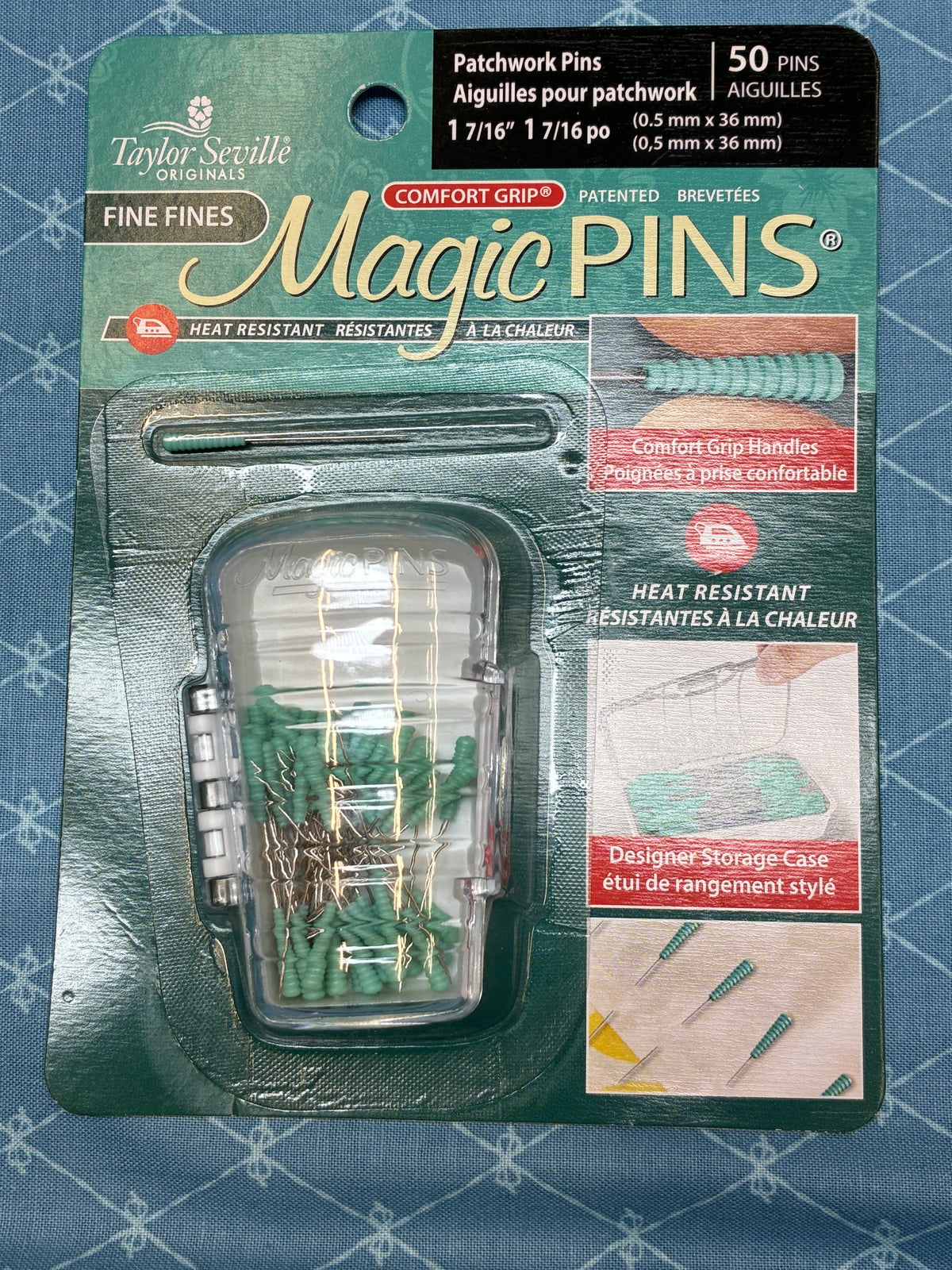 Magic Pins - fine fines 0.5mm 1 inch 7/16 (0.4 x 36mm) pack of 50