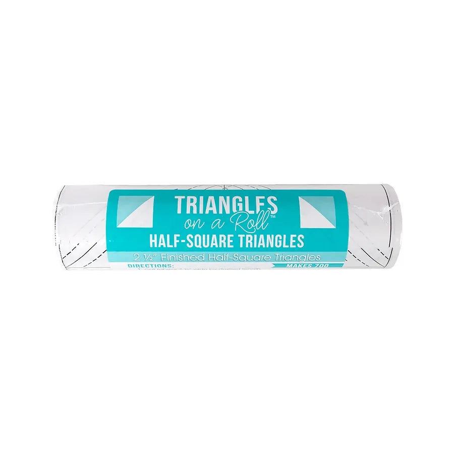 2.5 finished size Triangles on a roll - half square triangles