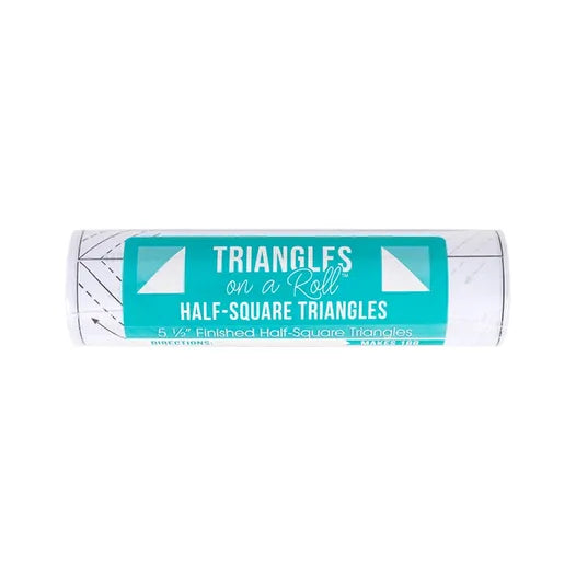 5.5 inch finished size Triangles on a roll - half square triangles
