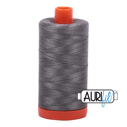 Aurifil cotton thread 50WT 2605 mid grey