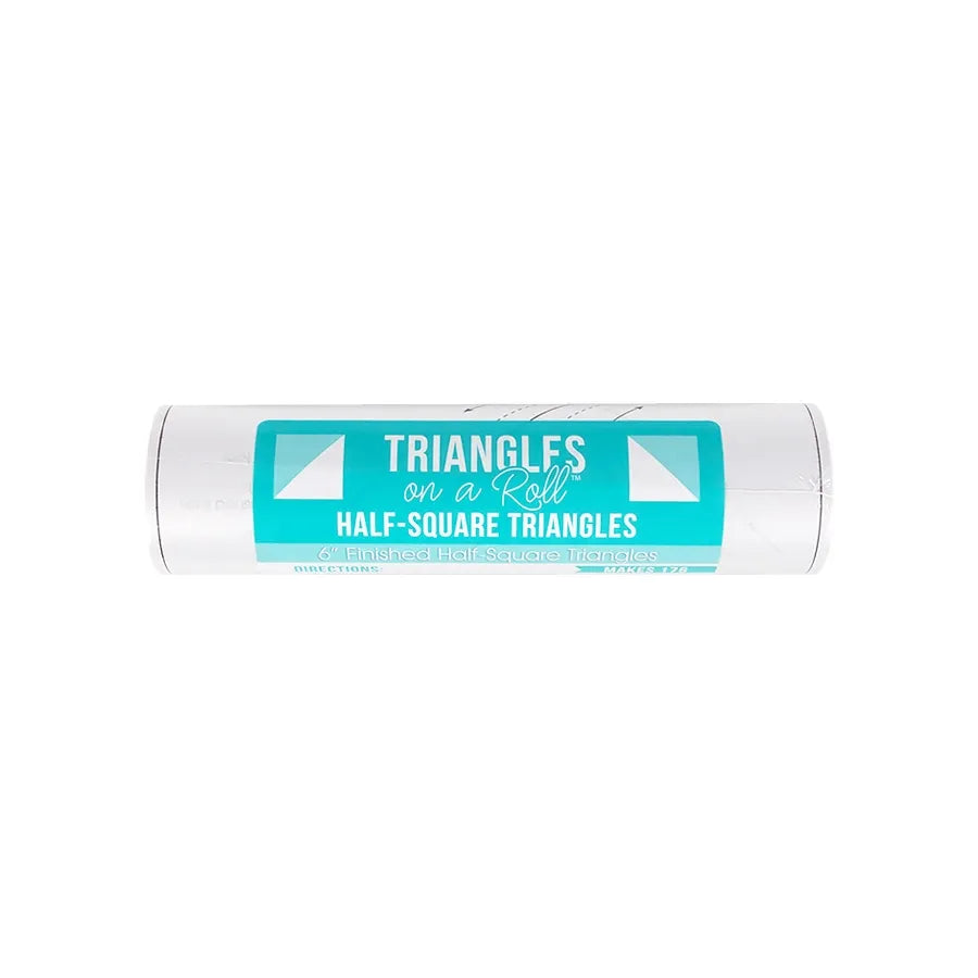 6 inch finished size Triangles on a roll - half square triangles