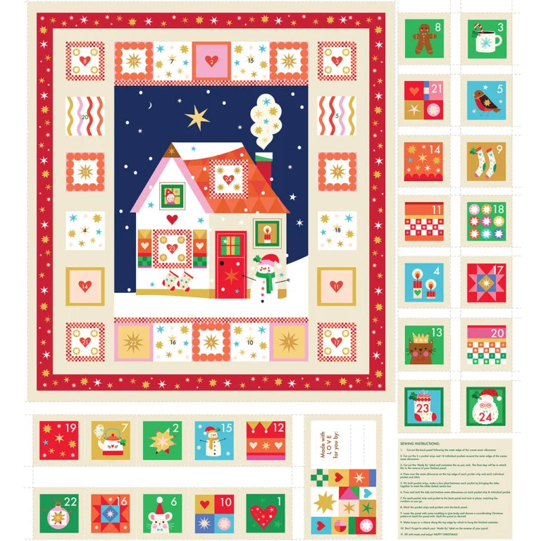Advent Calendar Panel - Home for Christmas