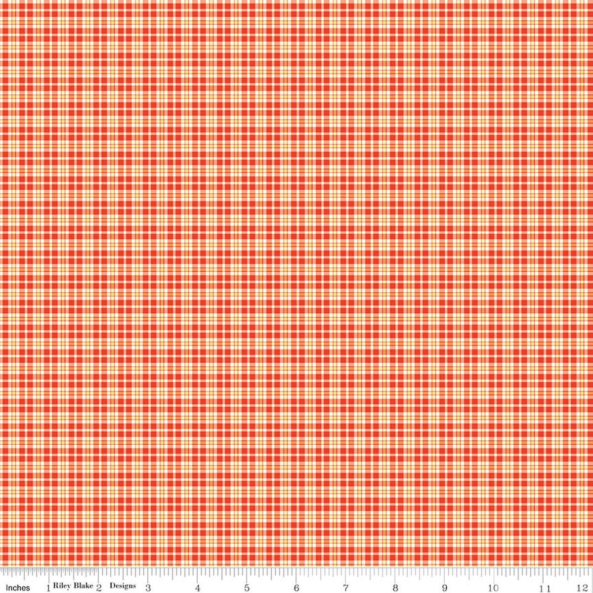 Summer's in Town - red plaid