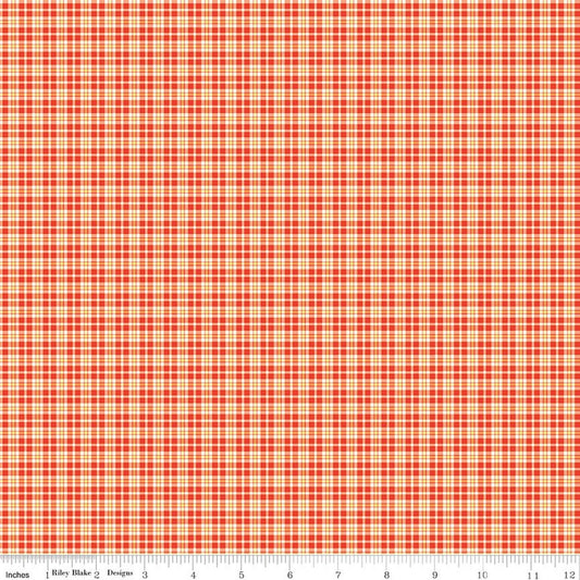 Summer's in Town - red plaid