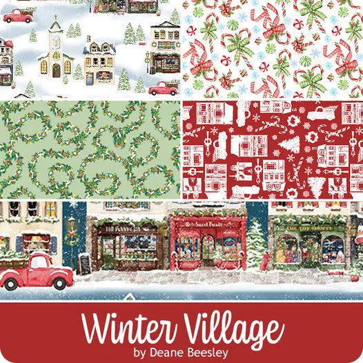 Winter Village - pine garland