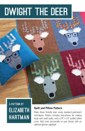 Dwight the Deer - quilt pattern- Elizabeth Hartman