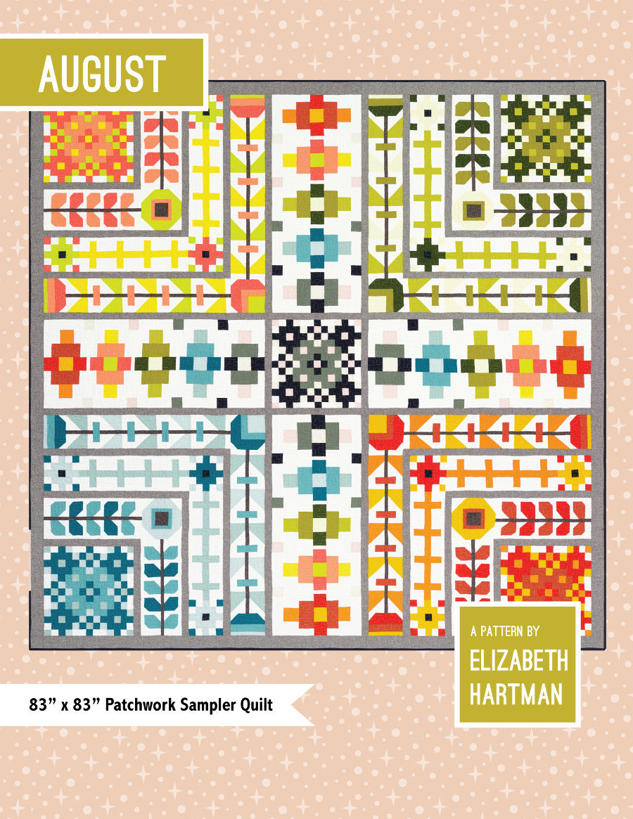 August - quilt pattern- Elizabeth Hartman