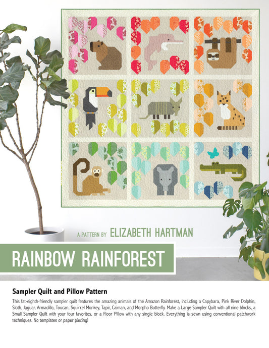 Rainbow Rainforest - quilt pattern- Elizabeth Hartman