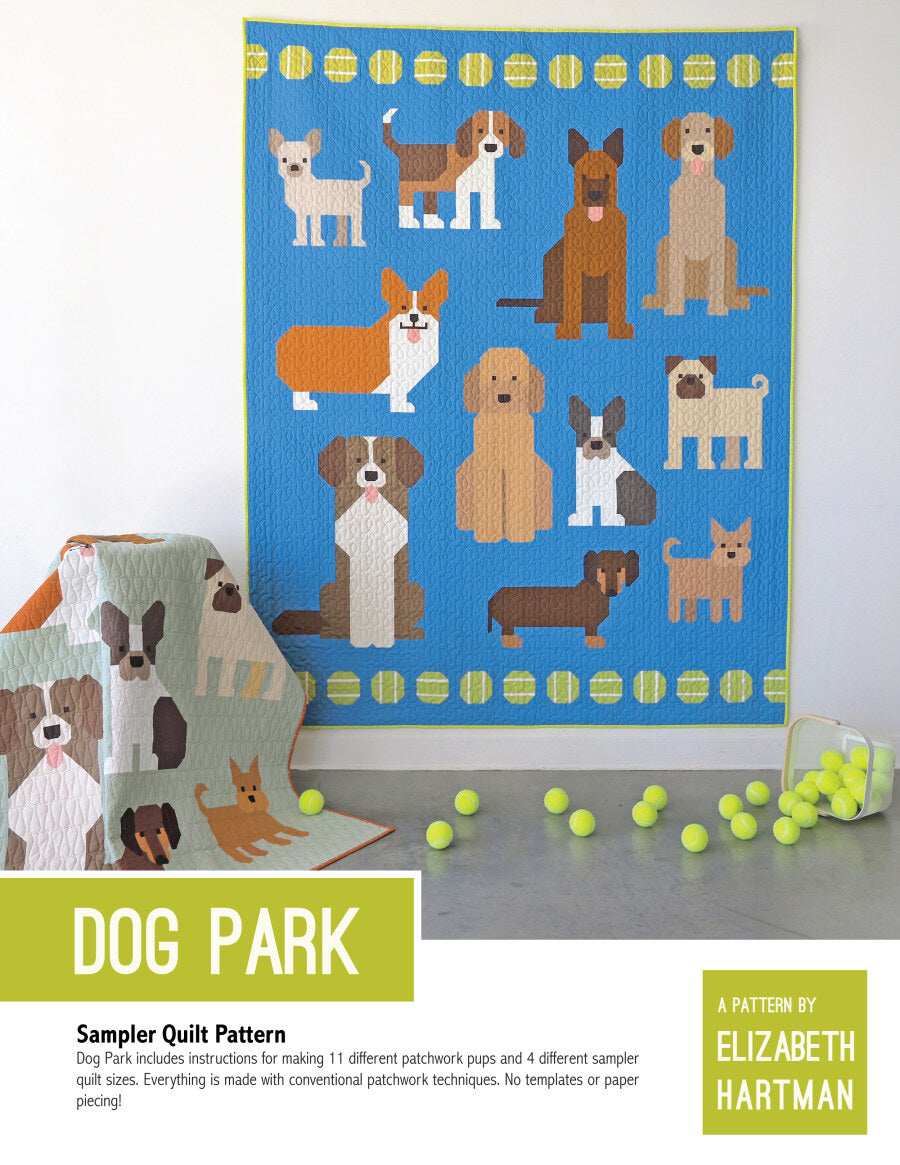 Dog Park quilt pattern  by Elizabeth Hartman