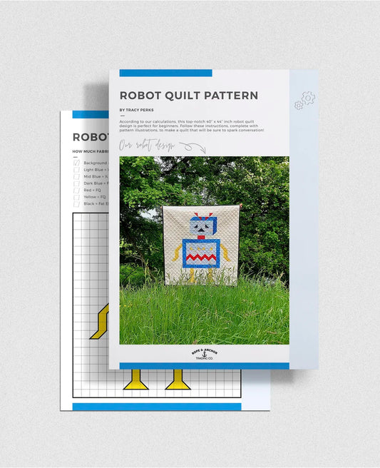 The Robot quilt pattern booklet