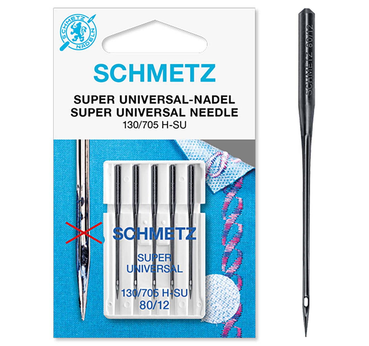 Schmetz Super Universal Black needles 80/12