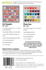 The Kittens - quilt pattern- Elizabeth Hartman