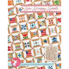 Sew Scrappy Spools quilt pattern